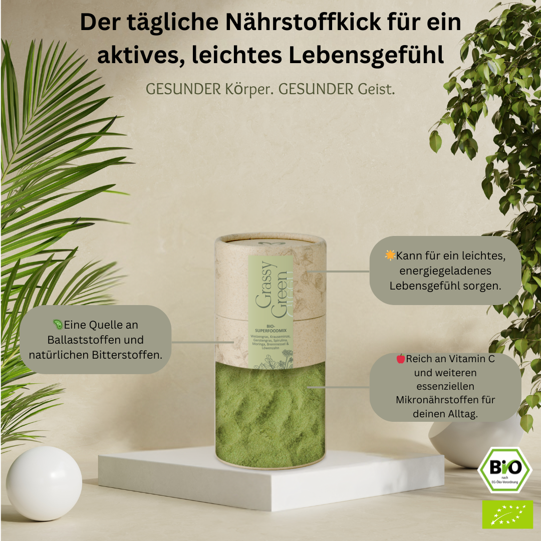 Grassy Green – der tägliche Nährstoffkick für ein aktives, leichtes Lebensgefühl
