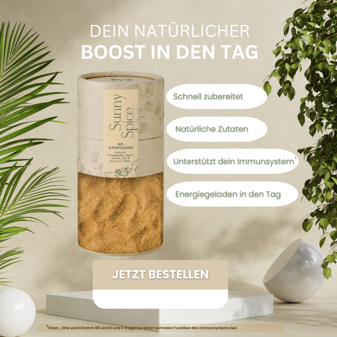 Sunny Spice – dein Immunbooster gegen Stress und Erkältungen